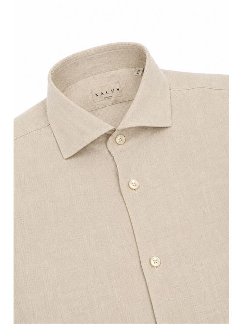 Camicia in lino Beige Xacus | 11297 722ML002